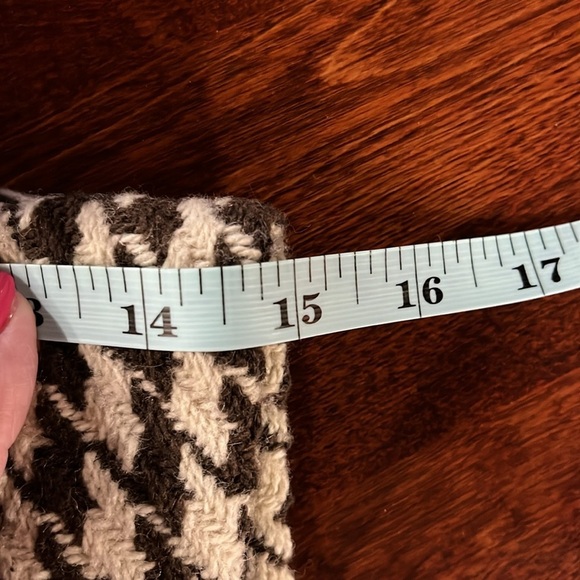 Soia & Kyo Womens Trench Coat Jacket PS Brown & Cream Houndstooth Dbl Breasted - Picture 14 of 16